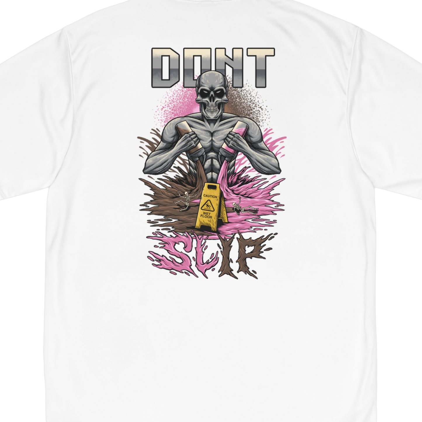 DON'T SLIP! "Performance T-Shirt" (White) (Men's)