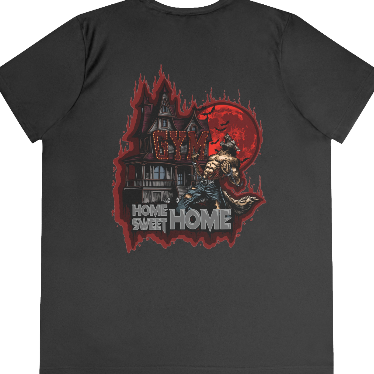 Limited Edition 1/250: Off The Streets Campaign: Home Sweet Home 'Blood Moon' "Performance T-Shirt" (Black) (Women's)