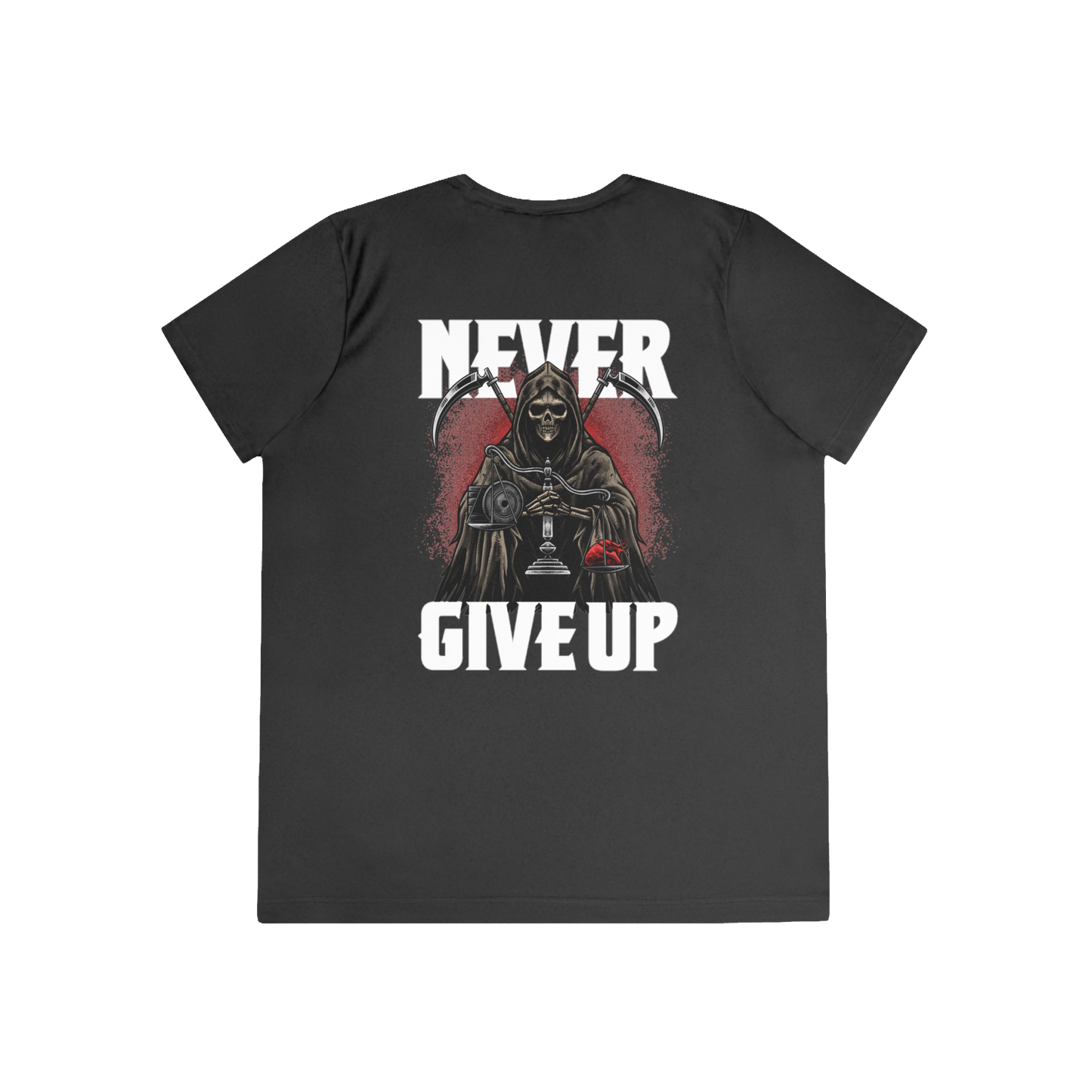Anti-Bullying Campaign: Never Give Up "Performance T-Shirt" (Black) (Women's)