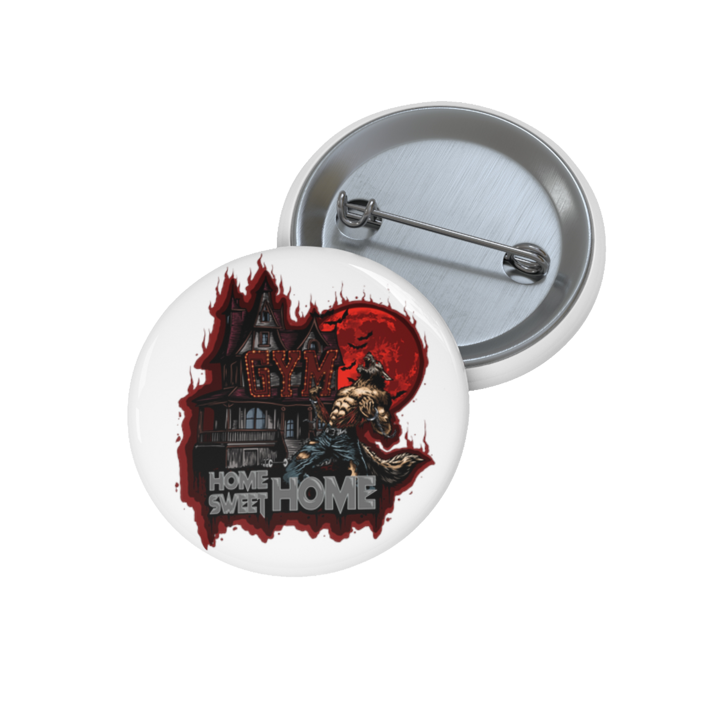 Limited Edition 1/250: Off The Streets Campaign: Home Sweet Home 'Blood Moon' Badge (White)