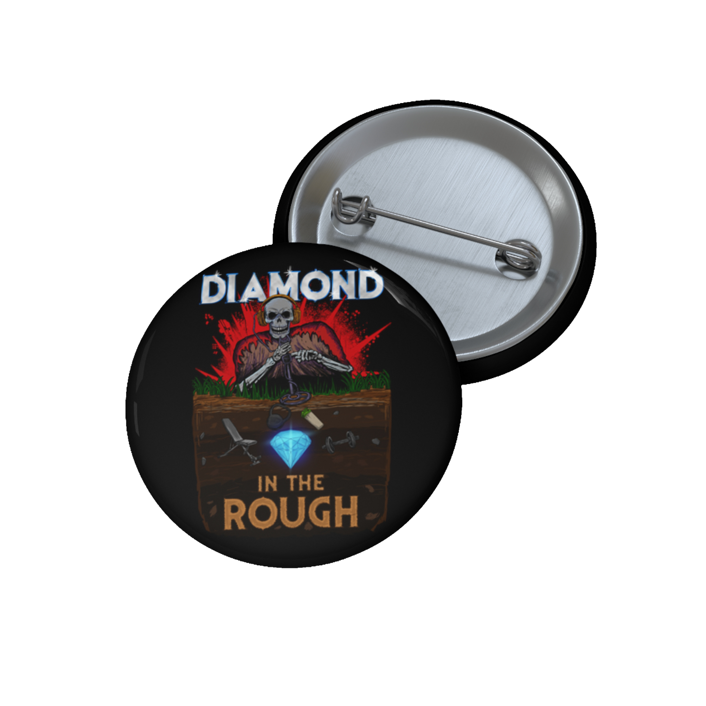 Diamond In The Rough Badge (Black)