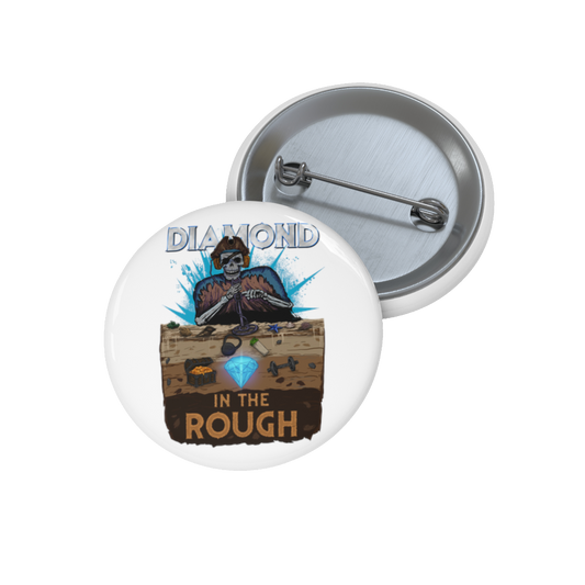 Limited Edition 1/250: Diamond In The Rough 'Piracy' Badge (White)
