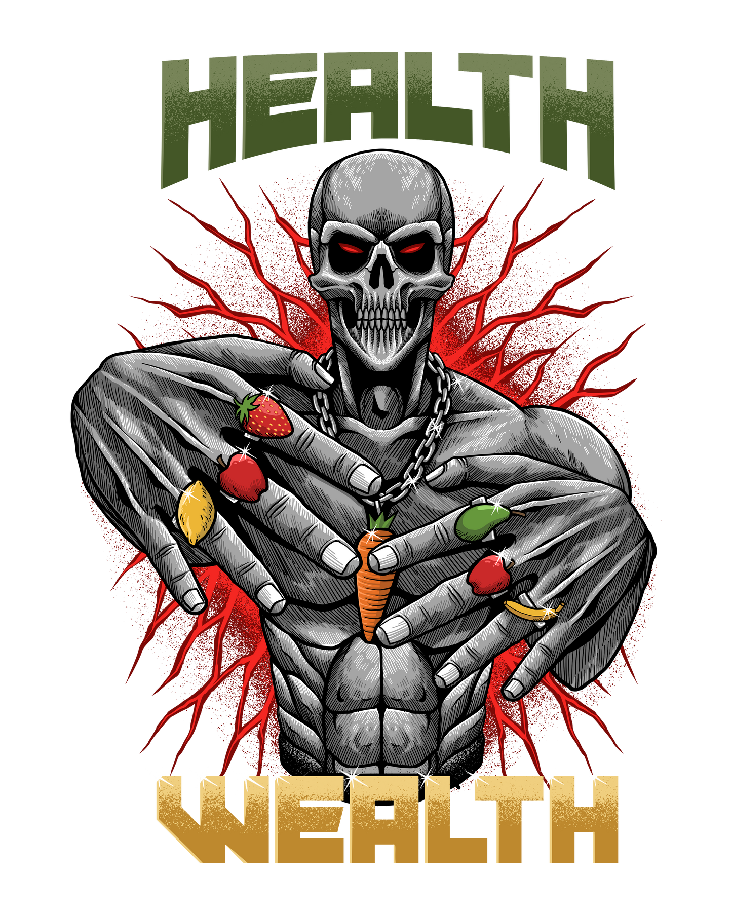 Health Is Wealth Sticker