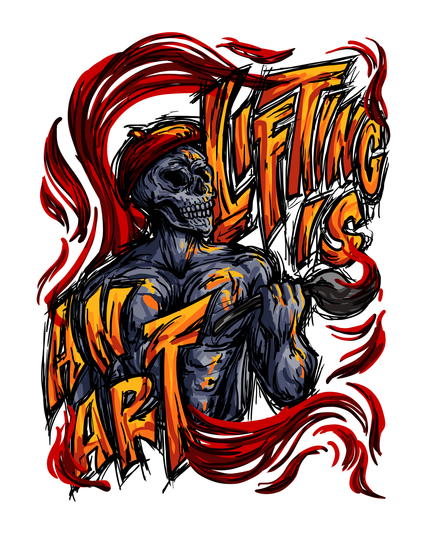 Creative Minds Campaign: Lifting Is An Art Sticker