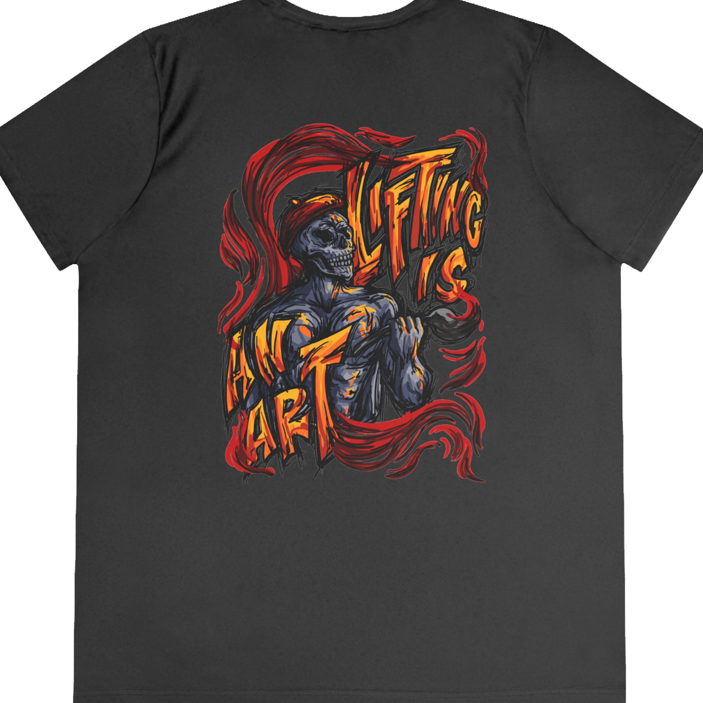 Creative Minds Campaign: Lifting Is An Art "Performance T-Shirt" (Black) (Women's)