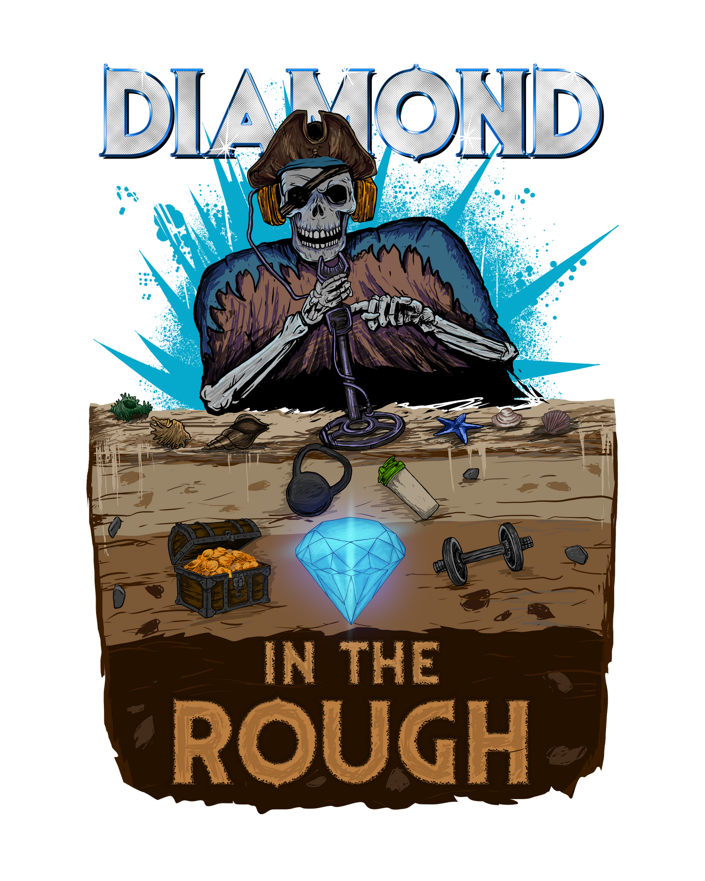 Limited Edition 1/250: Diamond In The Rough 'Piracy' Sticker
