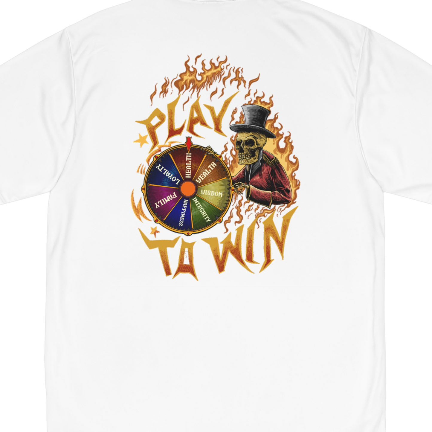 Level Up! Campaign: Play To Win "Performance T-Shirt" (White) (Men's)