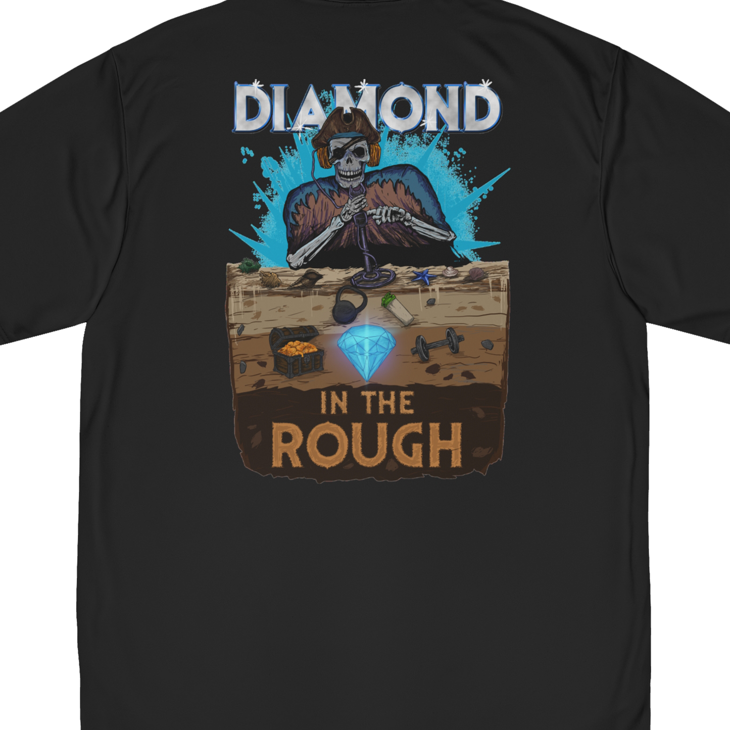 Limited Edition 1/250: Diamond In The Rough 'Piracy' "Performance T-Shirt" (Black) (Men's)