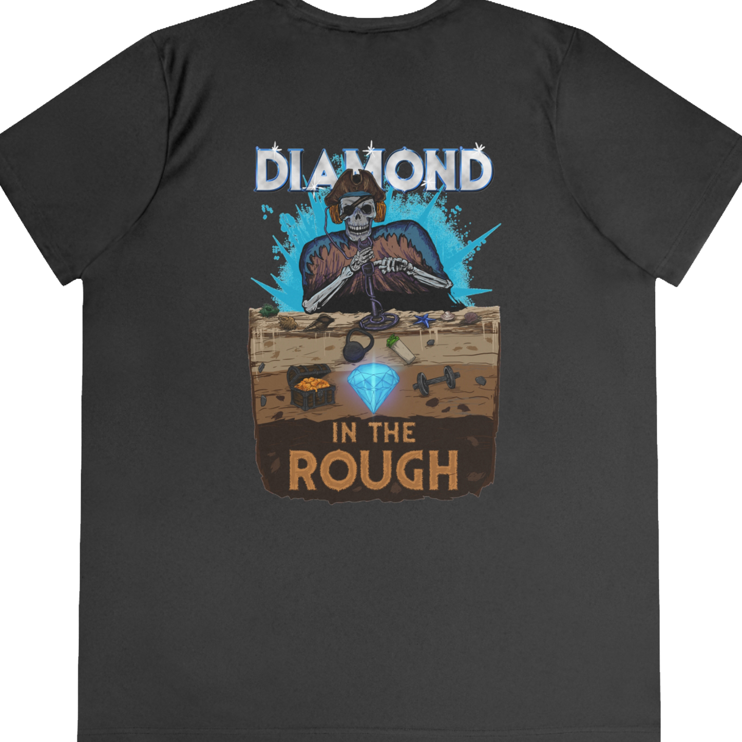 Limited Edition 1/250: Diamond In The Rough 'Piracy' "Performance T-Shirt" (Black) (Women's)