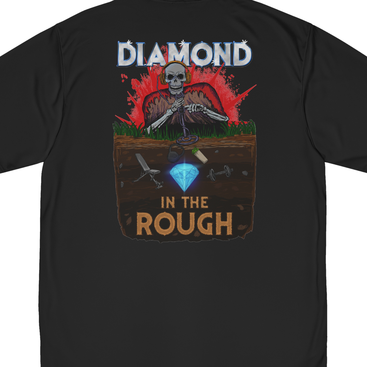 Diamond In The Rough "Performance T-Shirt" (Black) (Men's)