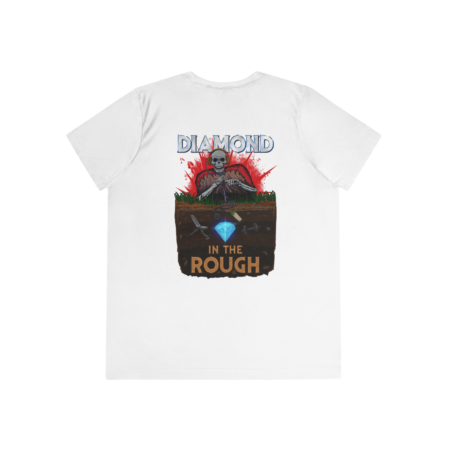 Diamond In The Rough "Performance T-Shirt" (White) (Women's)