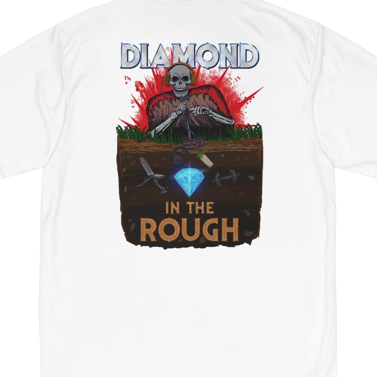 Diamond In The Rough "Performance T-Shirt" (White) (Men's)