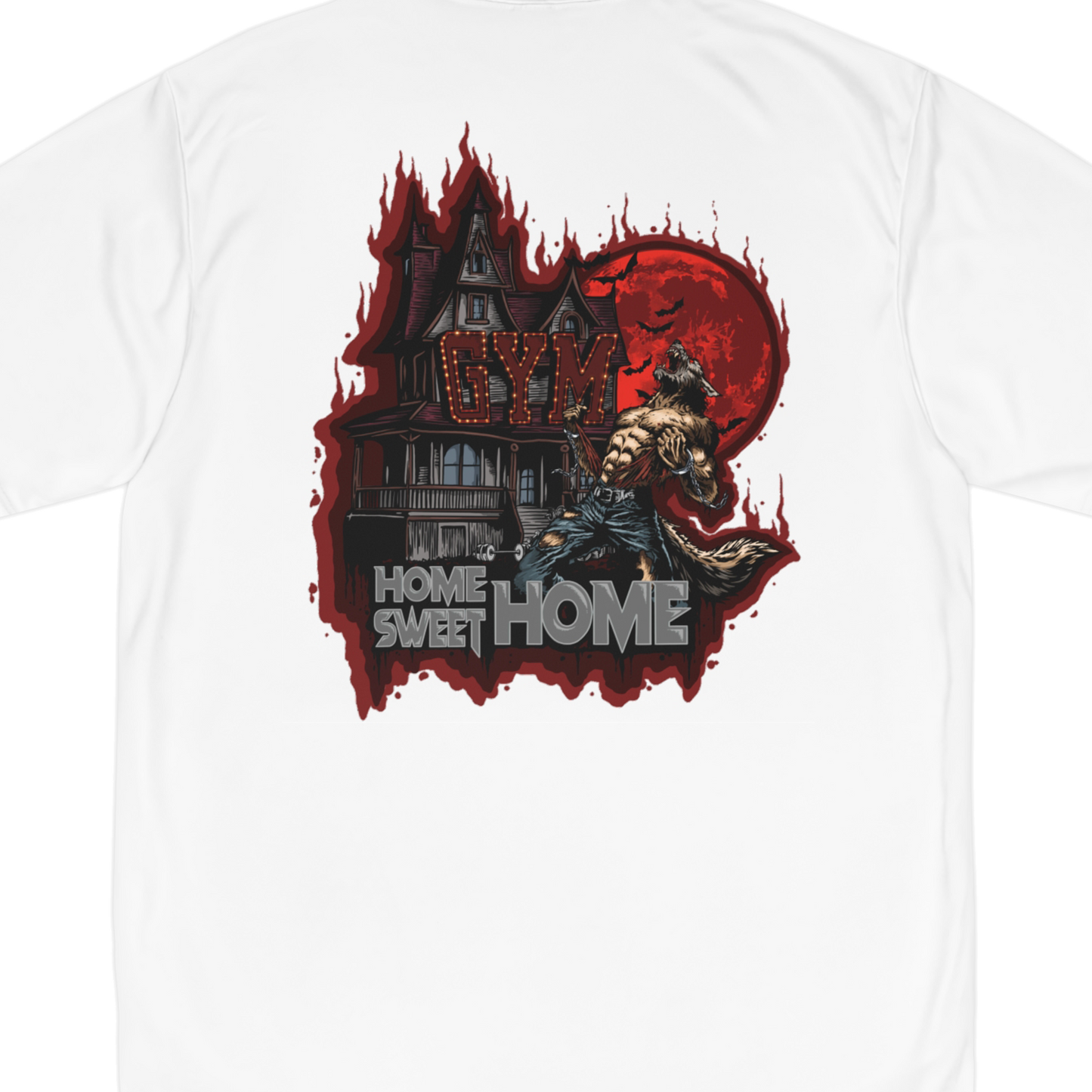 Limited Edition 1/250: Off The Streets Campaign: Home Sweet Home 'Blood Moon' "Performance T-Shirt" (White) (Men's)