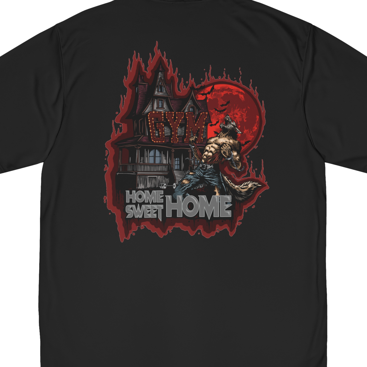 Limited Edition 1/250: Off The Streets Campaign: Home Sweet Home 'Blood Moon' "Performance T-Shirt" (Black) (Men's)