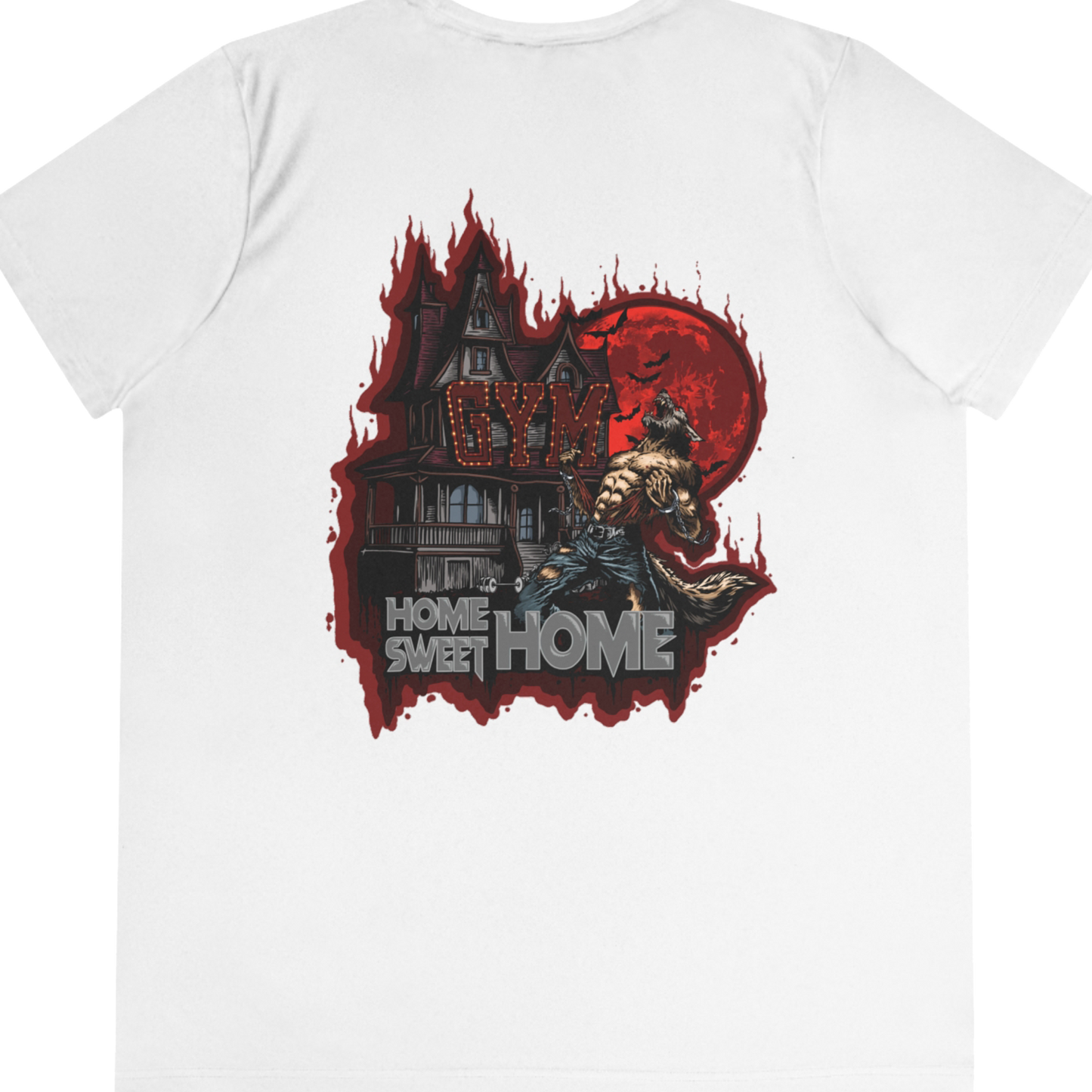 Limited Edition 1/250: Off The Streets Campaign: Home Sweet Home 'Blood Moon' "Performance T-Shirt" (White) (Women's)