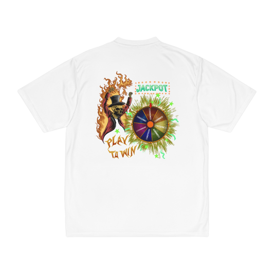 Limited Edition 1/250: Level Up! Campaign: Play To Win 'Jackpot' "Performance T-Shirt" (White) (Men's)