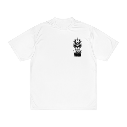 Logics Void Box Logo with Text "Performance T-Shirt" (White) (Men's)