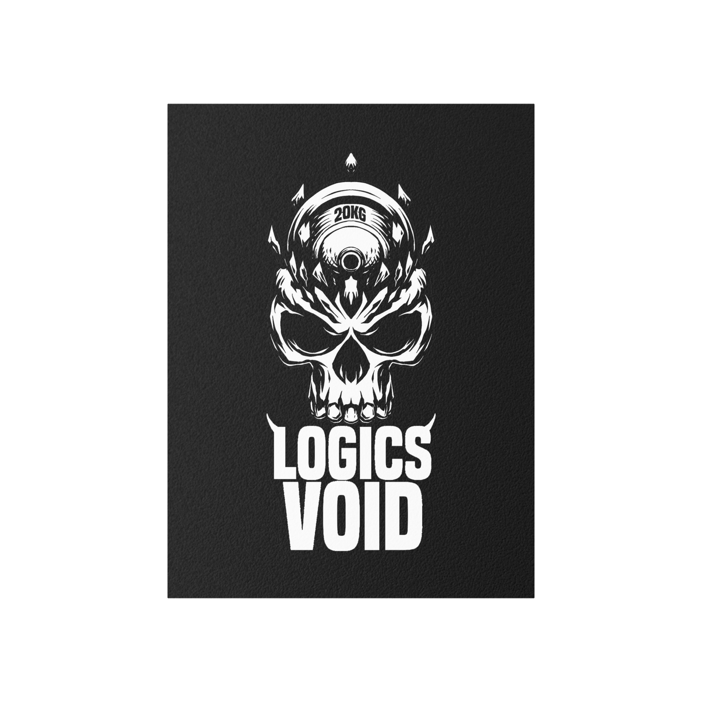 Logics Void Indoor and Outdoor Silk Poster (Black)