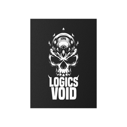 Logics Void Indoor and Outdoor Silk Poster (Black)