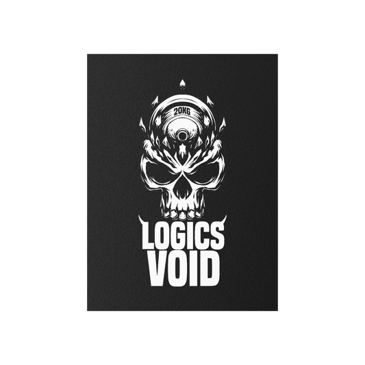 Logics Void Indoor and Outdoor Silk Poster (Black)