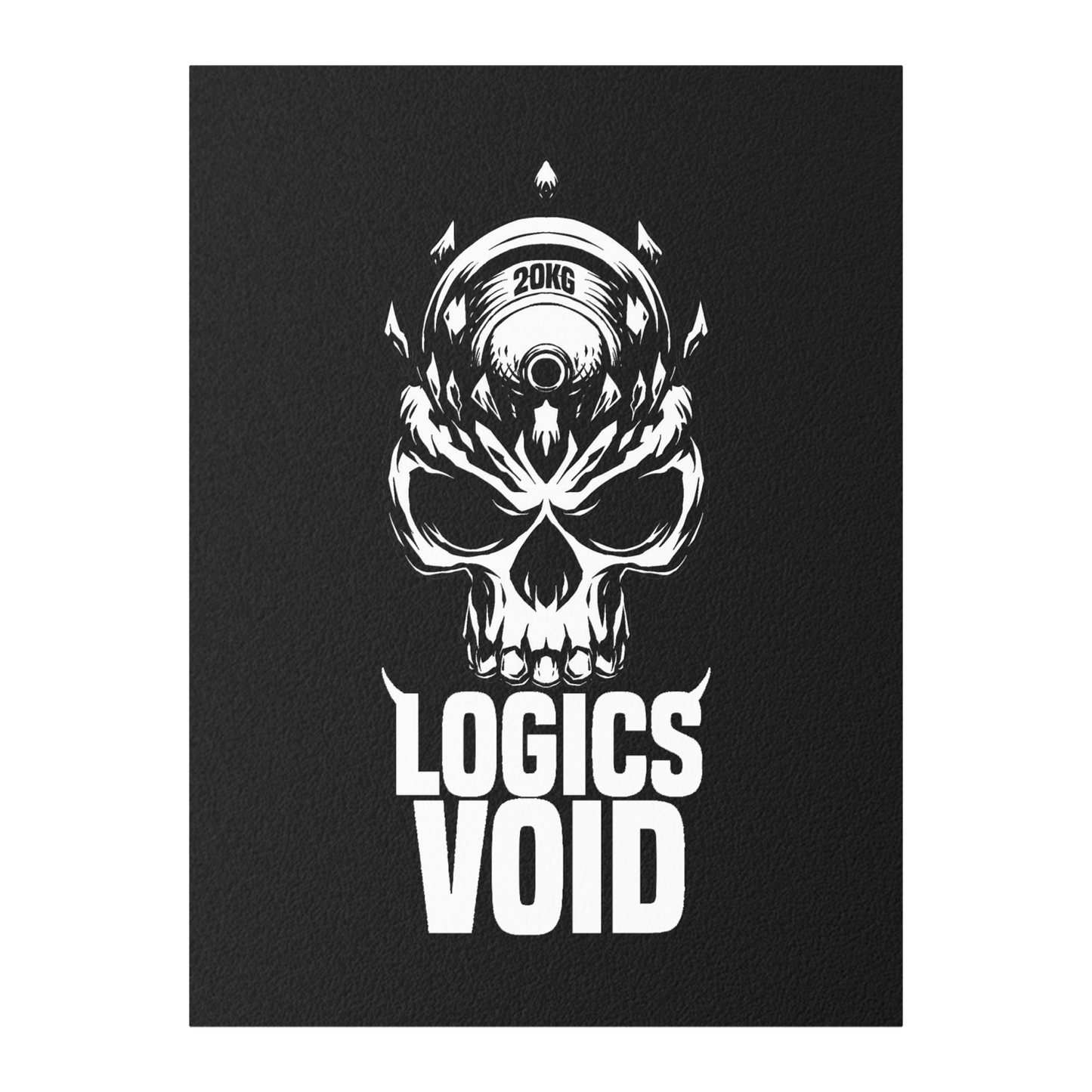 Logics Void Indoor and Outdoor Silk Poster (Black)