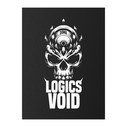 Logics Void Indoor and Outdoor Silk Poster (Black)