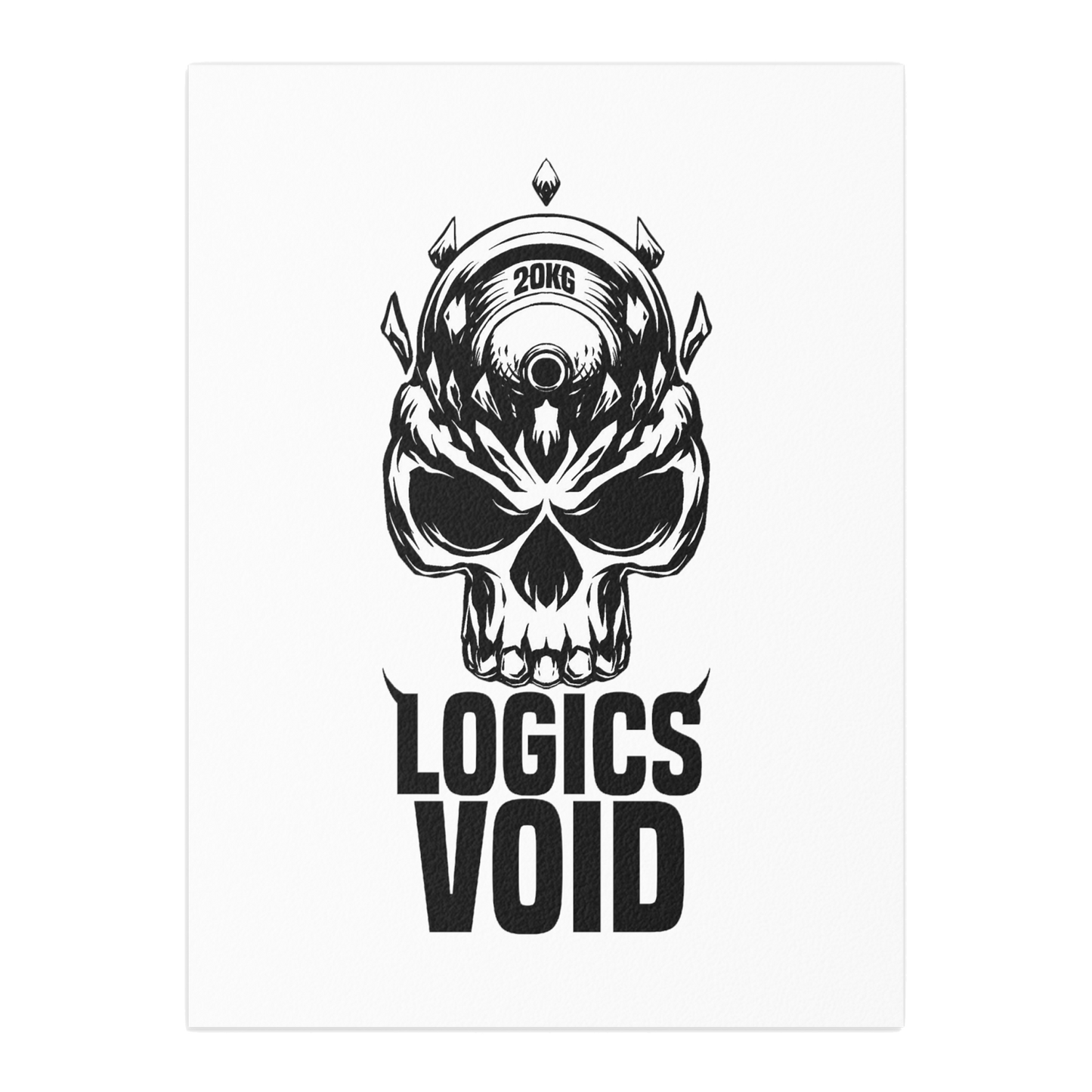 Logics Void Indoor and Outdoor Silk Poster (White)