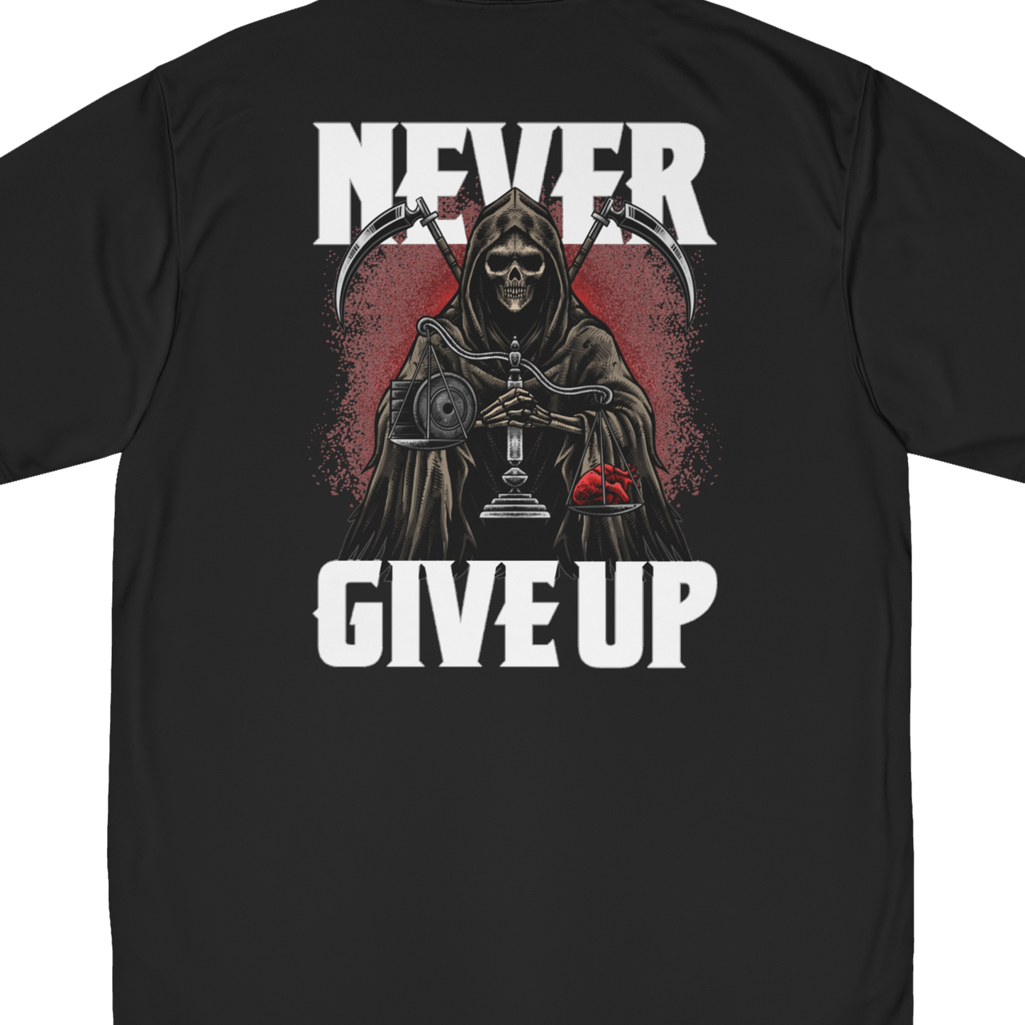 Anti-Bullying Campaign: Never Give Up "Performance T-Shirt" (Black) (Men's)