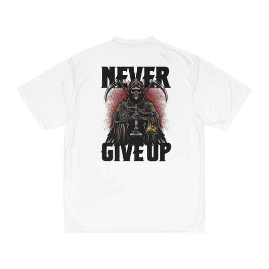 Limited Edition 1/250: Anti-Bullying Campaign: Never Give Up 'Heart Of Gold' "Performance T-Shirt" (White) (Men's)