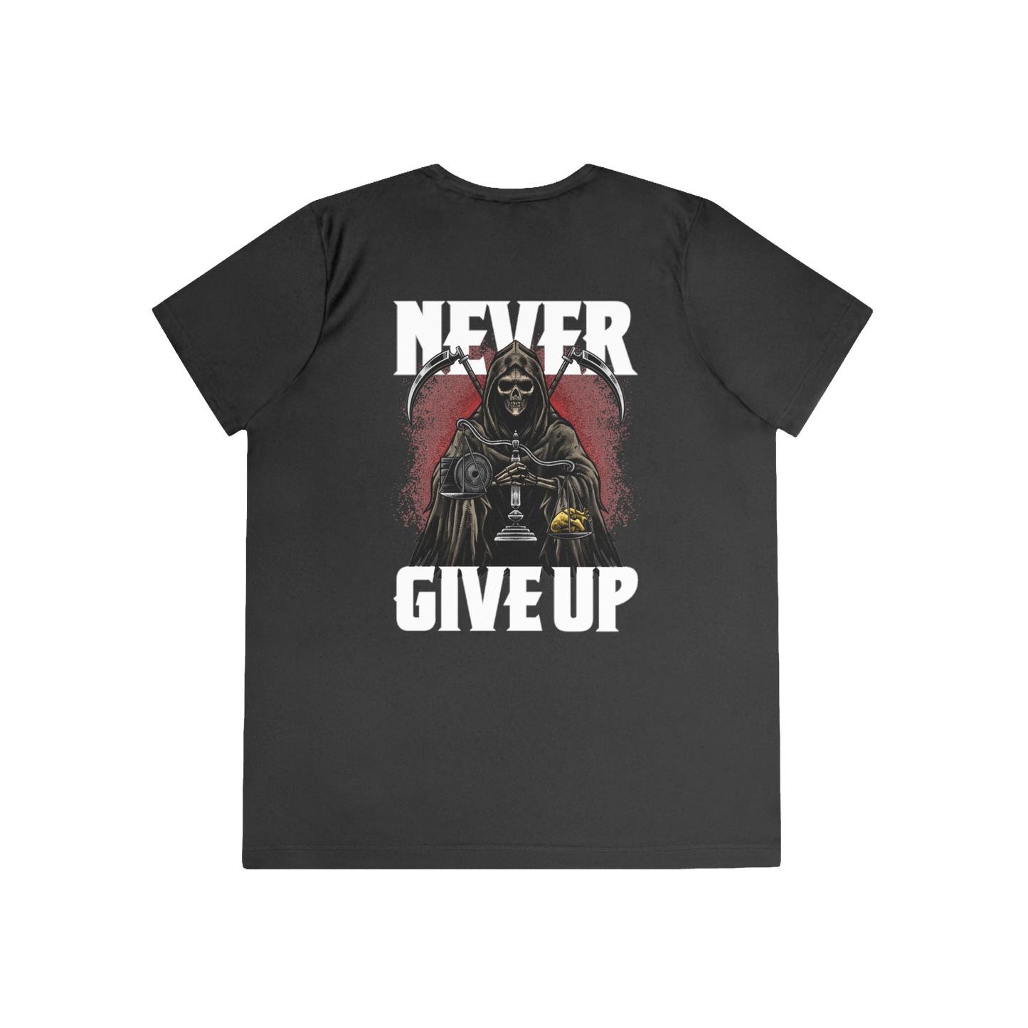 Limited Edition 1/250: Anti-Bullying Campaign: Never Give Up 'Heart Of Gold' "Performance T-Shirt" (Black) (Women's)