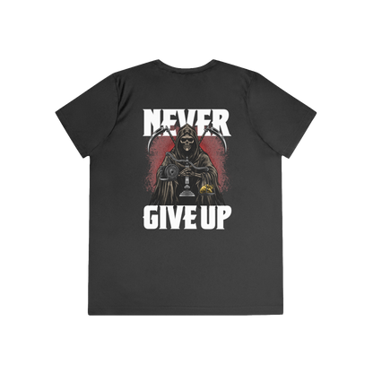 Limited Edition 1/250: Anti-Bullying Campaign: Never Give Up 'Heart Of Gold' "Performance T-Shirt" (Black) (Women's)