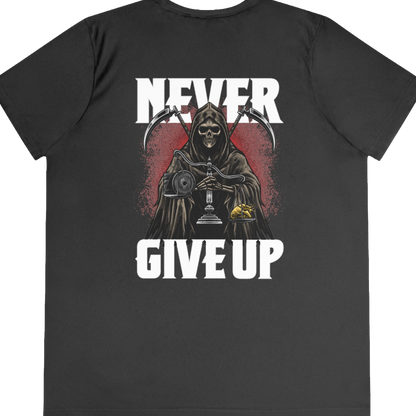 Limited Edition 1/250: Anti-Bullying Campaign: Never Give Up 'Heart Of Gold' "Performance T-Shirt" (Black) (Women's)