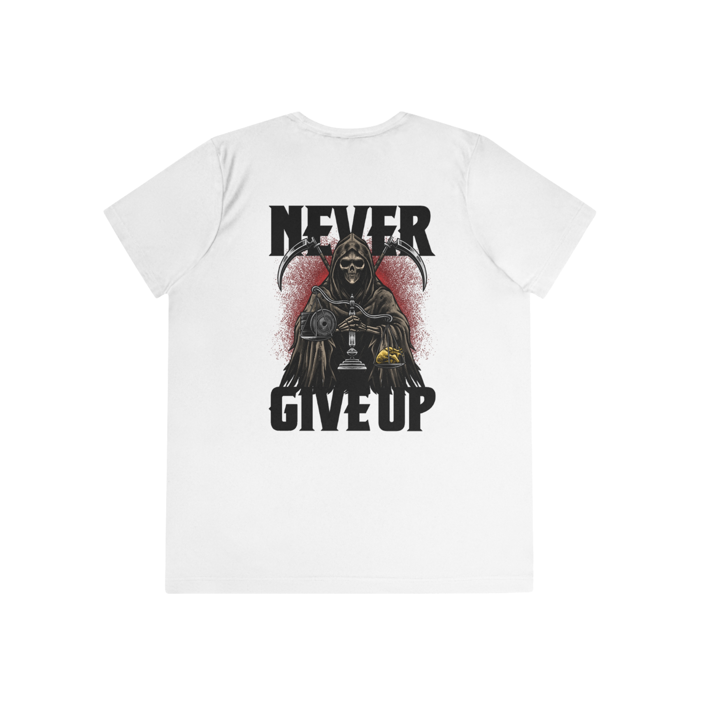 Limited Edition 1/250: Anti-Bullying Campaign: Never Give Up 'Heart Of Gold' "Performance T-Shirt" (White) (Women's)