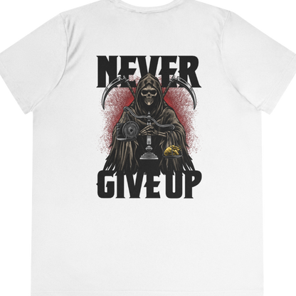 Limited Edition 1/250: Anti-Bullying Campaign: Never Give Up 'Heart Of Gold' "Performance T-Shirt" (White) (Women's)