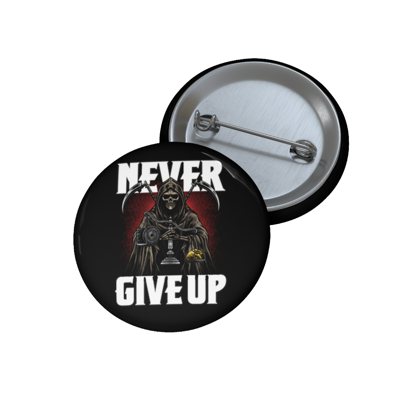 Limited Edition 1/250: Anti-Bullying Campaign: Never Give Up 'Heart Of Gold' Badge (Black)