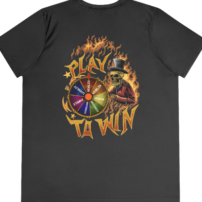 Level Up! Campaign: Play To Win "Performance T-Shirt" (Black) (Women's)