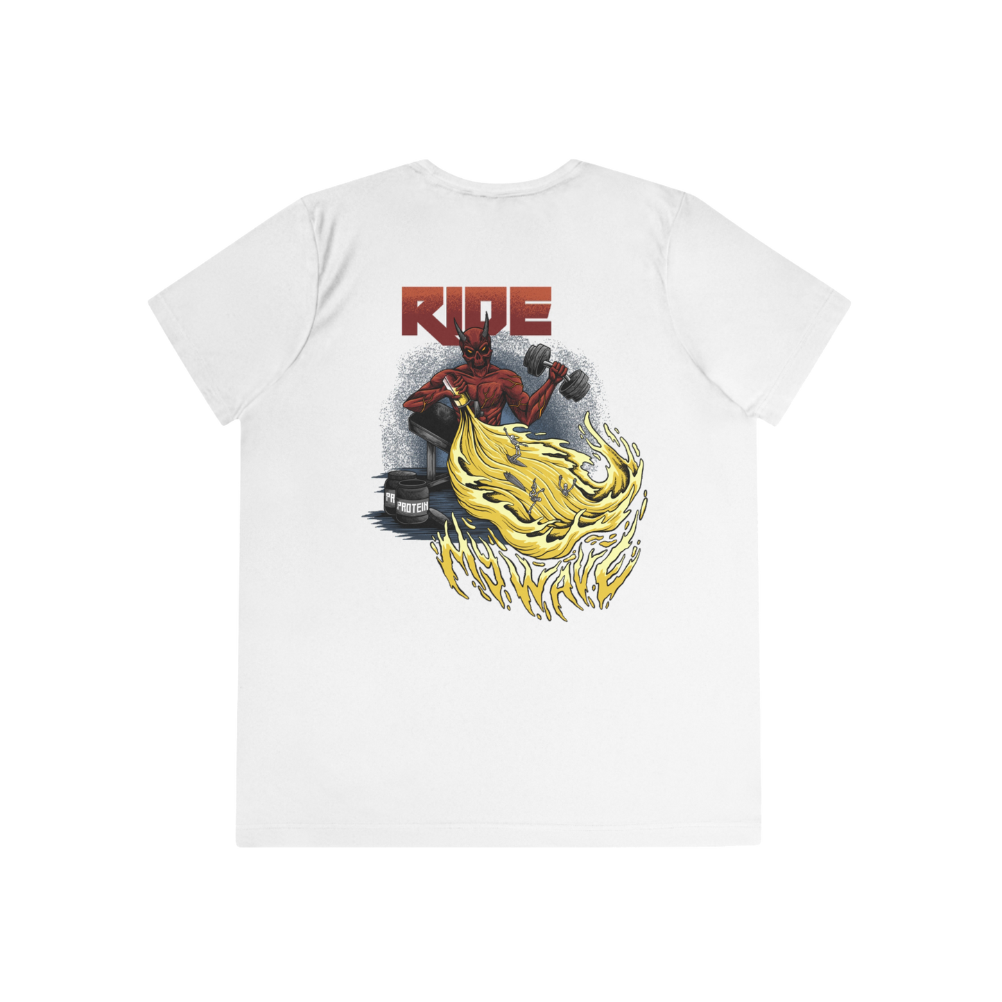 Ride My Wave "Performance T-Shirt" (White) (Women's)