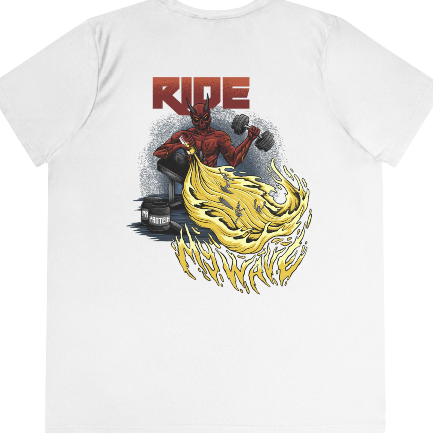 Ride My Wave "Performance T-Shirt" (White) (Women's)