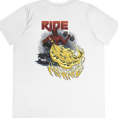 Ride My Wave "Performance T-Shirt" (White) (Women's)