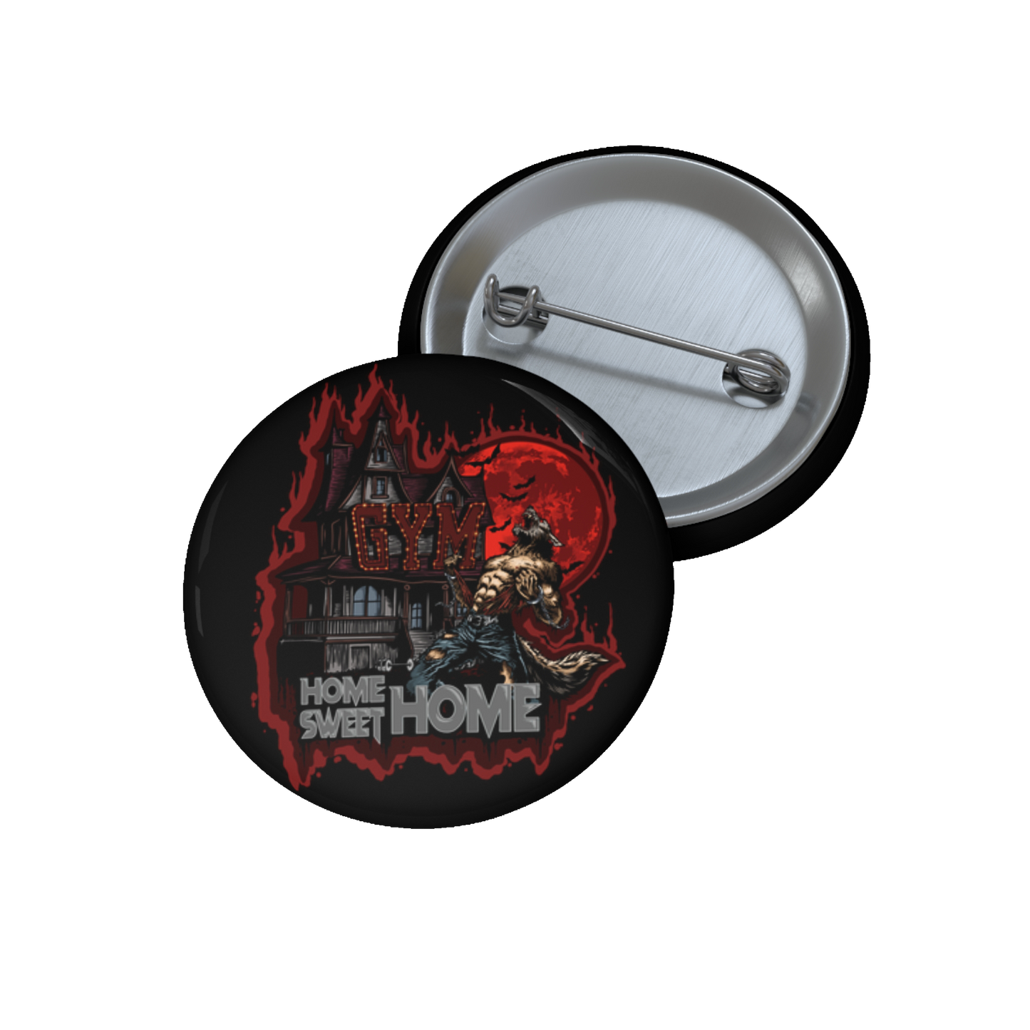 Limited Edition 1/250: Off The Streets Campaign: Home Sweet Home 'Blood Moon' Badge (Black)