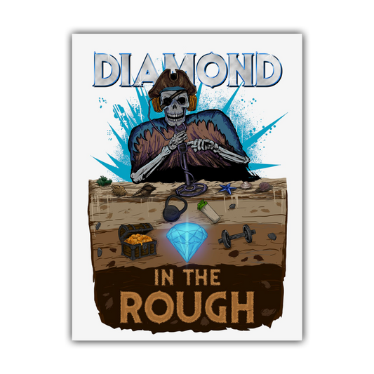 Limited Edition 1/250: Diamond In The Rough 'Piracy' Poster (White)