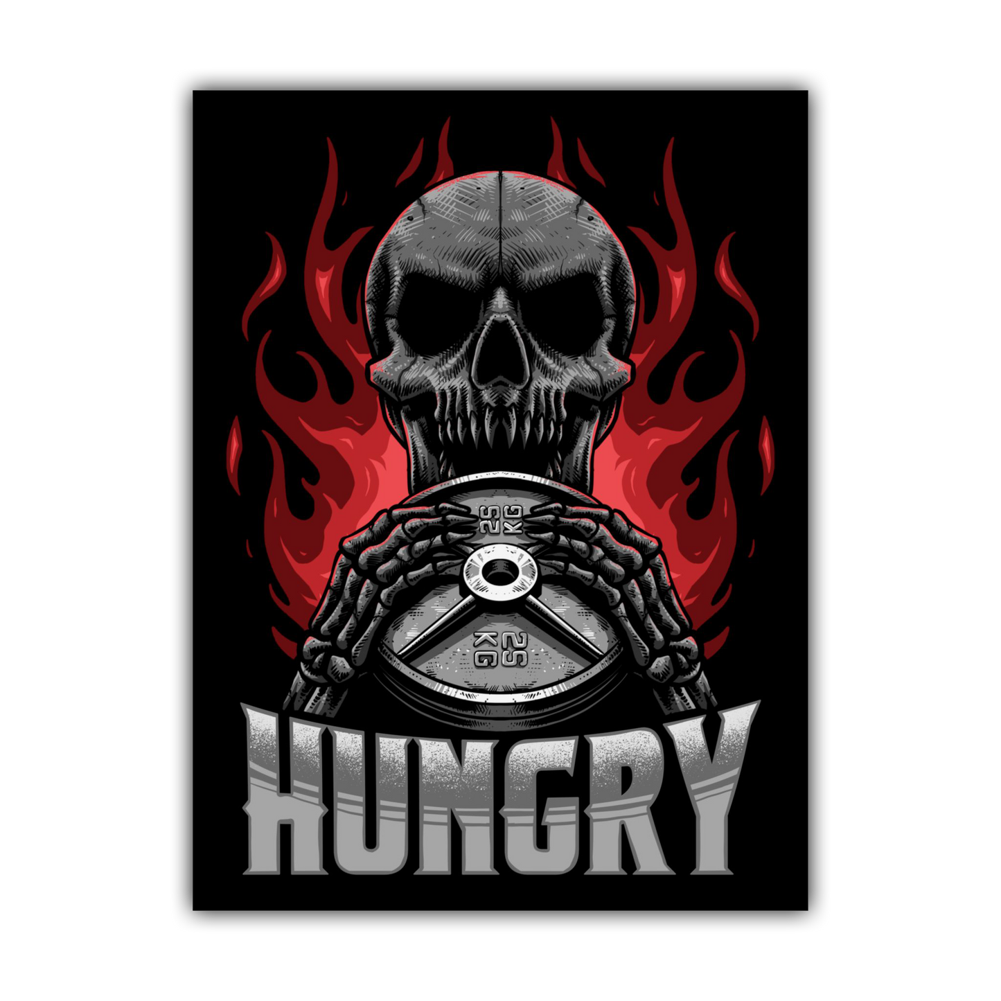 HUNGRY Poster (Black)