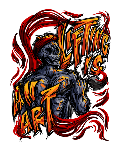 Creative Minds Campaign: Lifting Is An Art Sticker