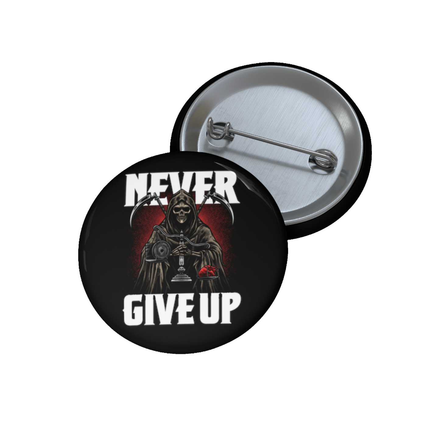 Anti-Bullying Campaign: Never Give Up Badge (Black)