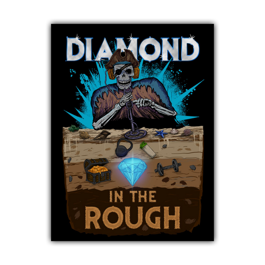 Limited Edition 1/250: Diamond In The Rough 'Piracy' Poster (Black)