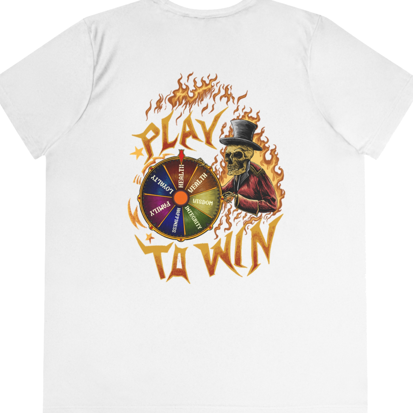 Level Up! Campaign: Play To Win "Performance T-Shirt" (White) (Women's)