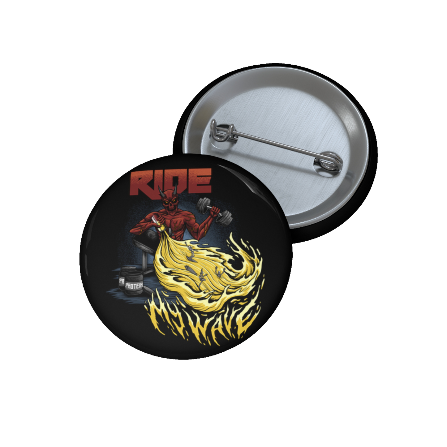 Ride My Wave Badge (Black)