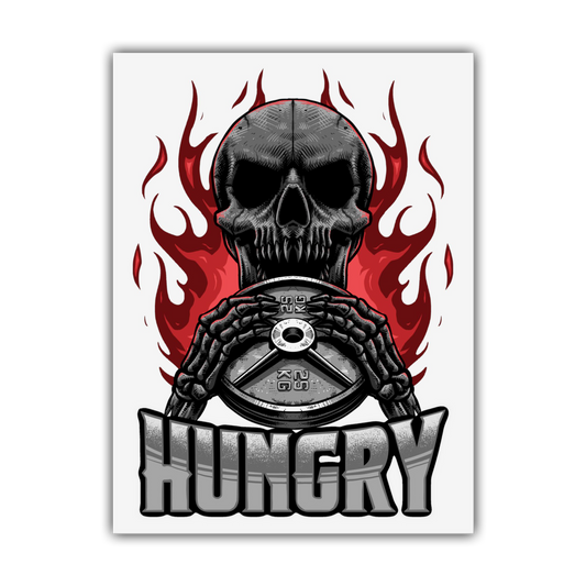 HUNGRY Poster (White)