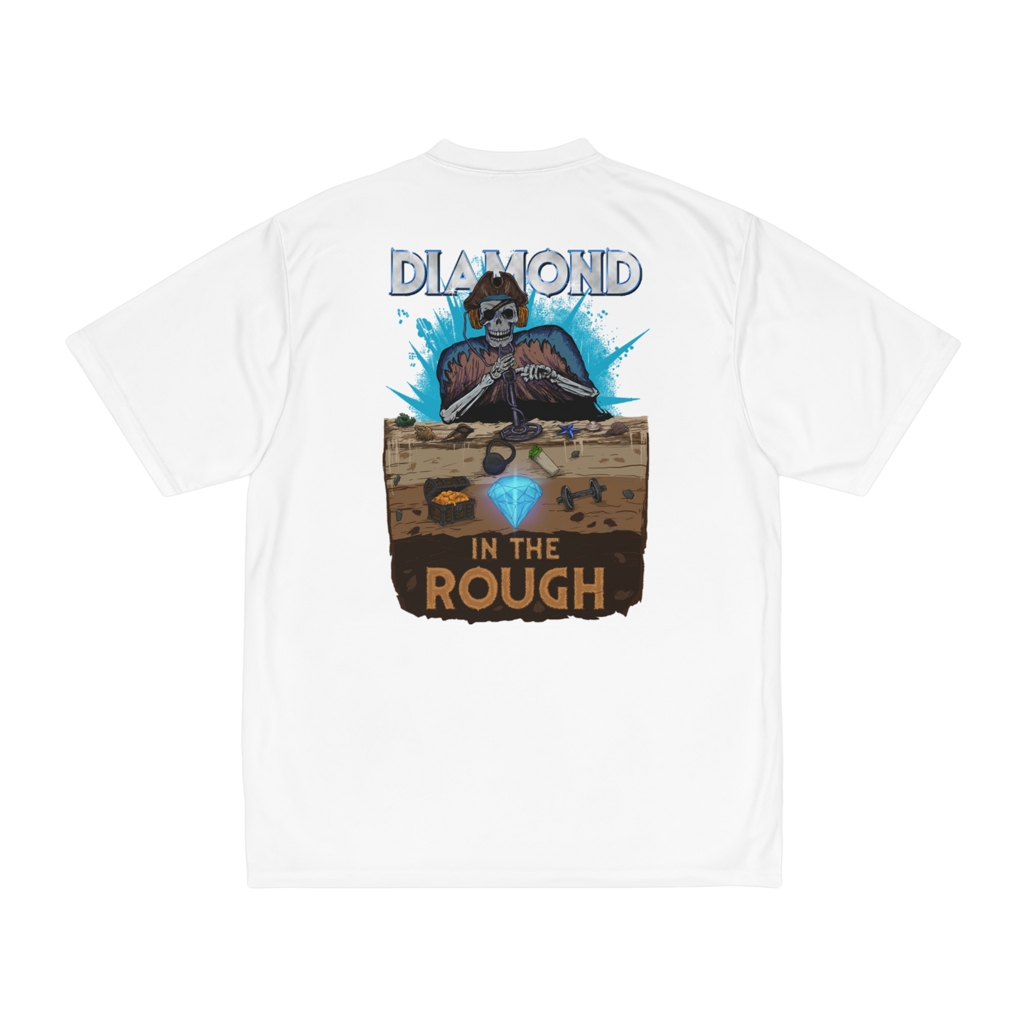 Limited Edition 1/250: Diamond In The Rough 'Piracy' "Performance T-Shirt" (White) (Men's)