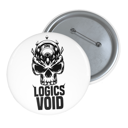 Logics Void Pin Button (White)